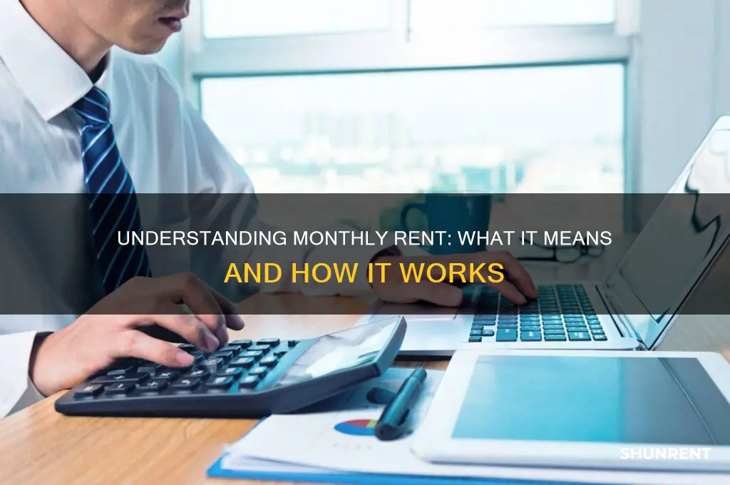 when rent is monthy what do they mean