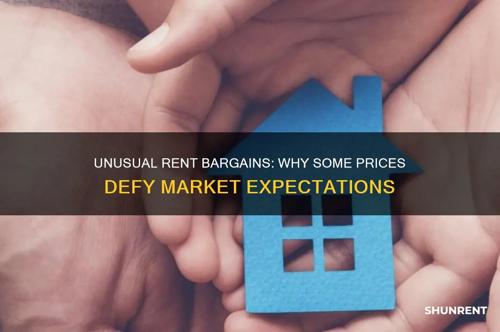 when rent price is lower than it should be