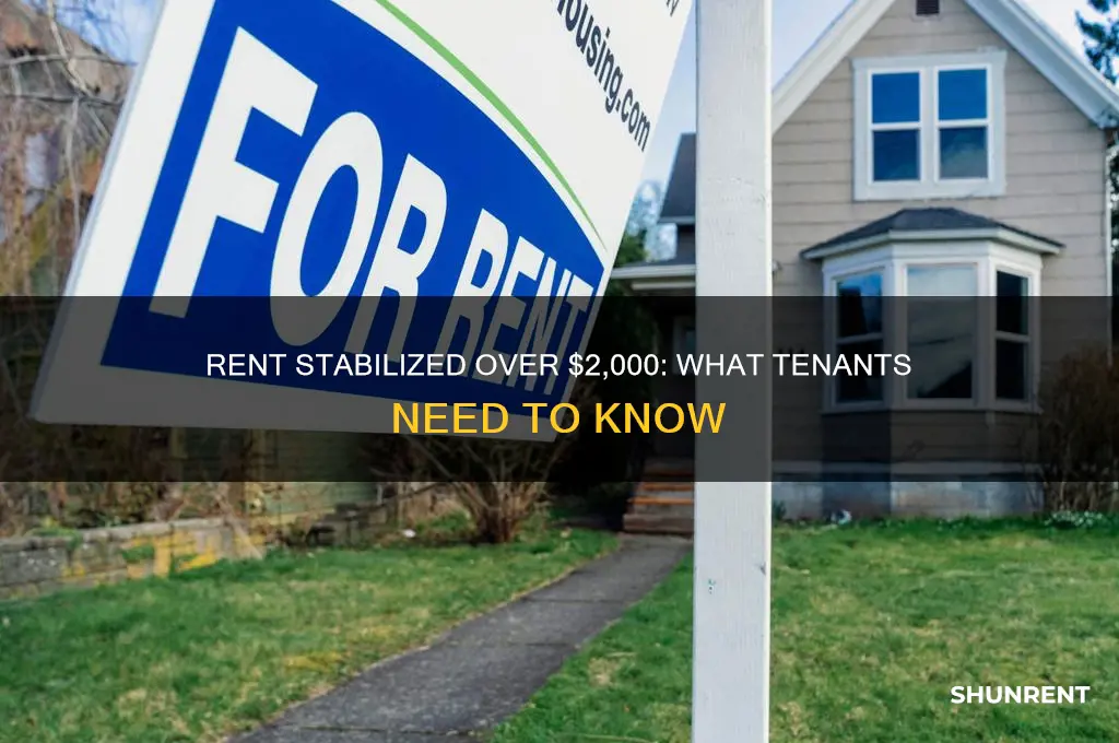 when rent stabilized rent goes over 2 000