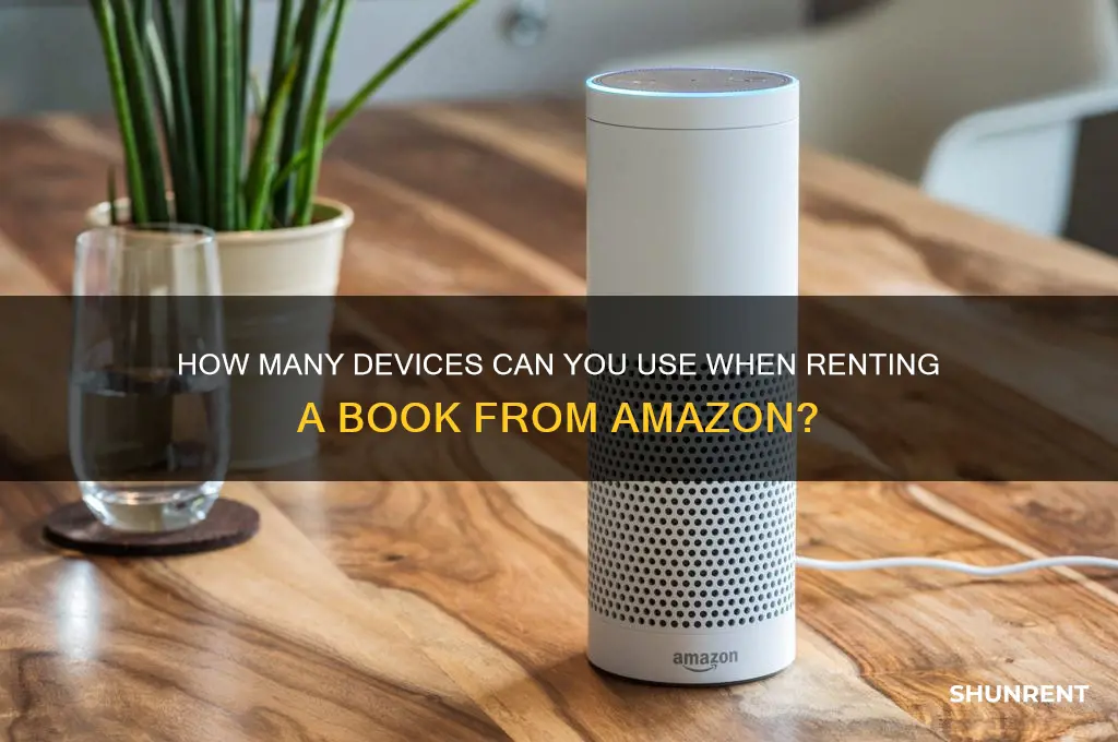when renting a book from amazon how many devices