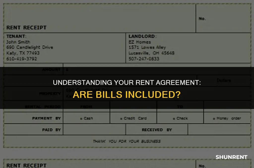 when renting a flat are bills included