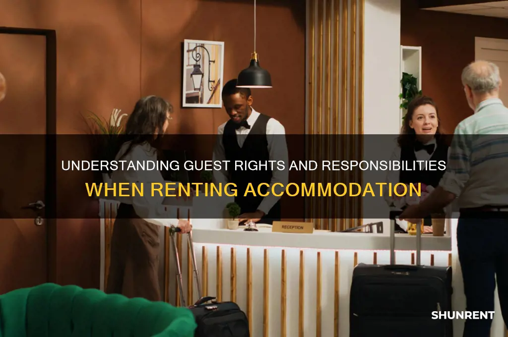 when renting a place to stay what does guest mean