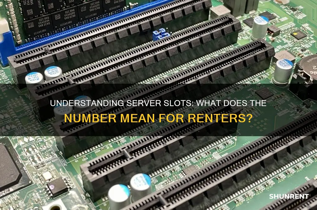 when renting a server what does number of slots mean