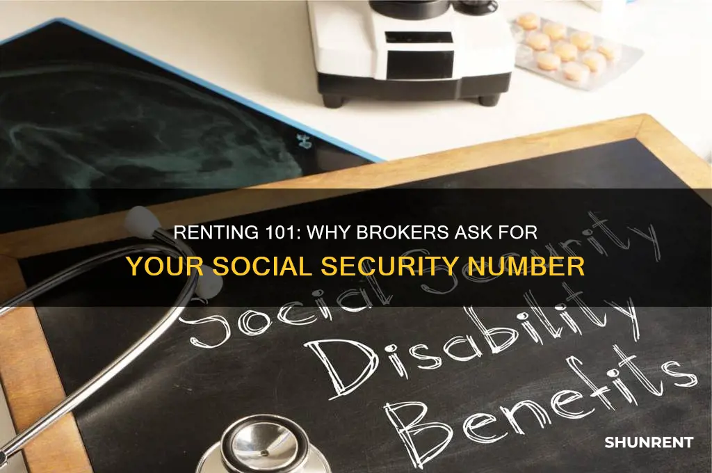 when renting do brokers need to see social security number