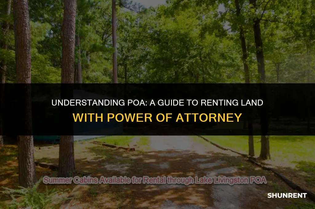 when renting land what does poa mean