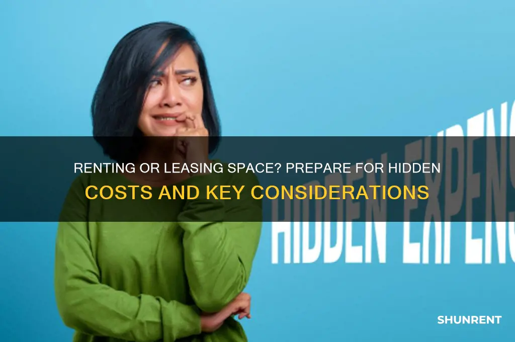 when renting or leasing space be prepared to