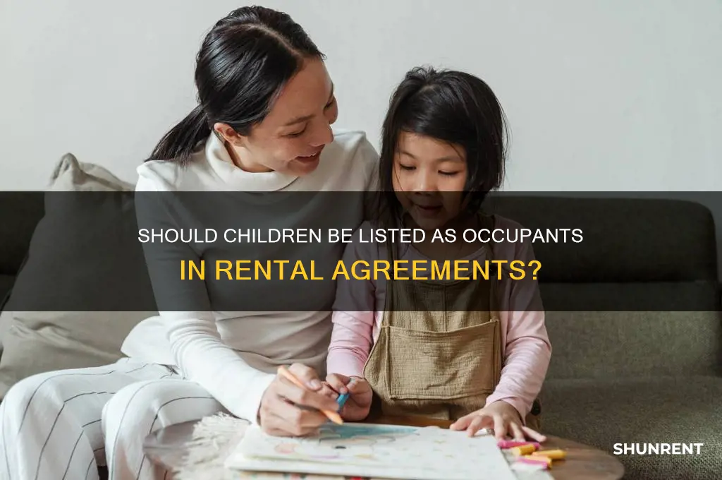 when renting should a child be considered a occupent