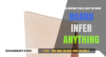 Does 'Board' Hold Special Meaning When Renting Stalls? Explained