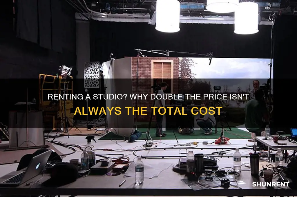 when renting studio double is the price total