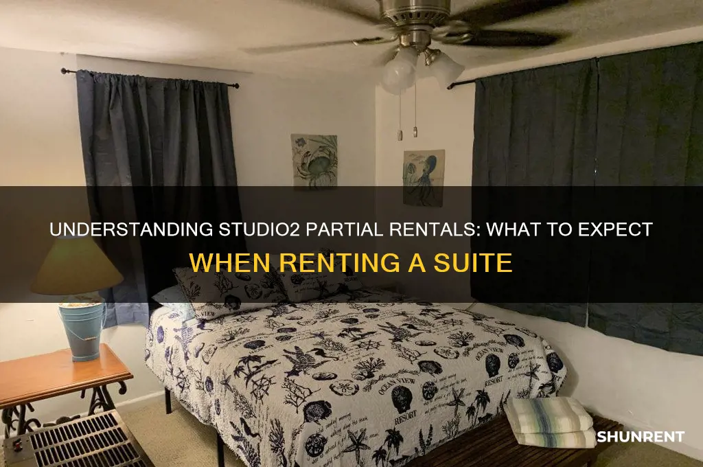 when renting suite what is a studio2 partial
