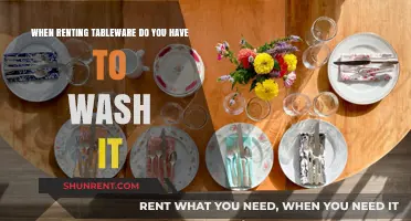 Renting Tableware: To Wash or Not Before Returning?