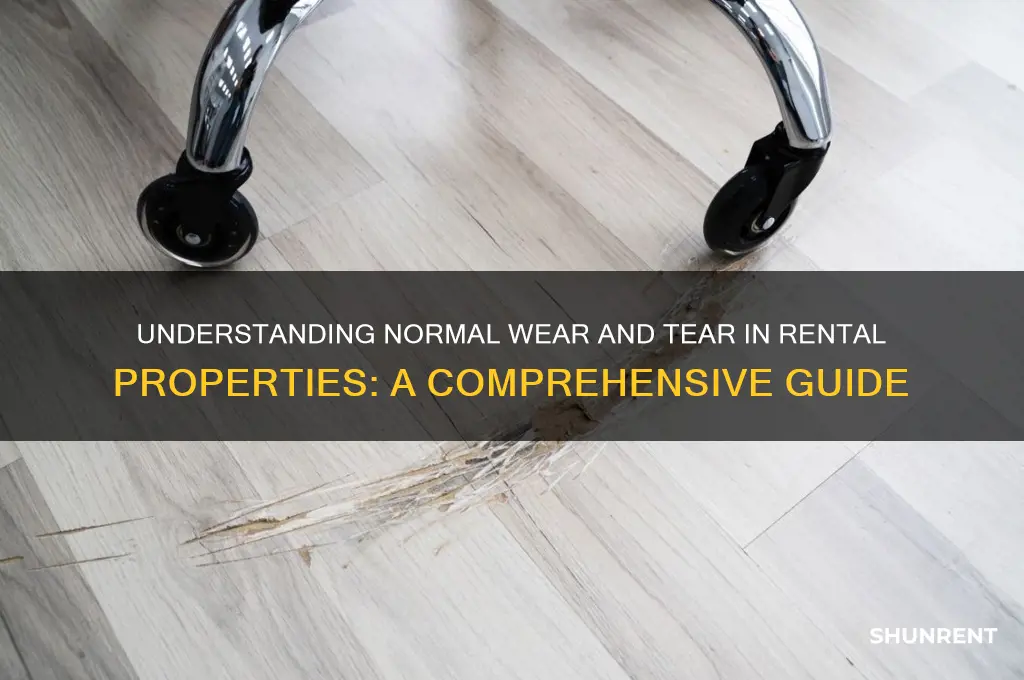 when renting what is considered normal wear and tear