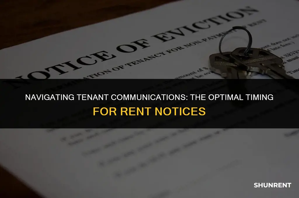 when should i send out rent notice