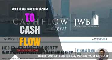 When to Include Back Rent Expense in Cash Flow Analysis