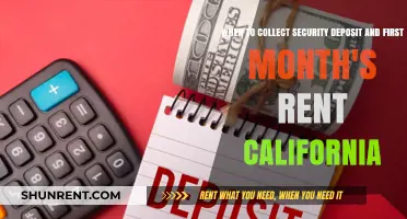 California Rental Guide: Timing Security Deposits and First Month's Rent