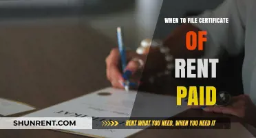 Understanding the Right Time to File Your Certificate of Rent Paid