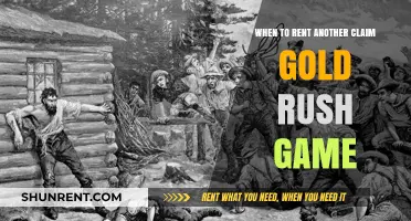 Strategic Timing for Renting Additional Claims in Gold Rush Game