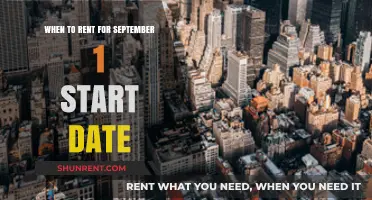 Best Time to Rent for a September 1st Move-In Date