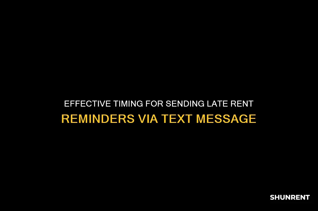 when to send late rent reminders via text