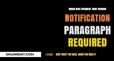 Fremont Rent Review Notification Paragraph: When Did It Become Mandatory?