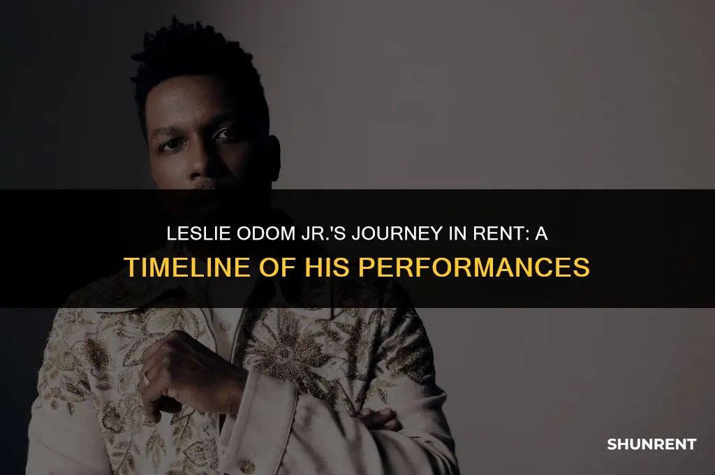 when was leslie odom jr in rent