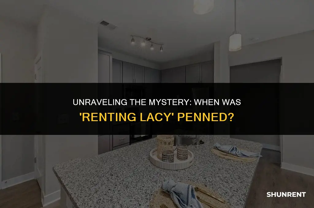 when was the book renting lacy written