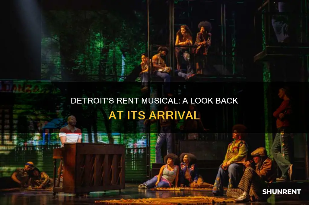 when was the musical rent in detroit michigan