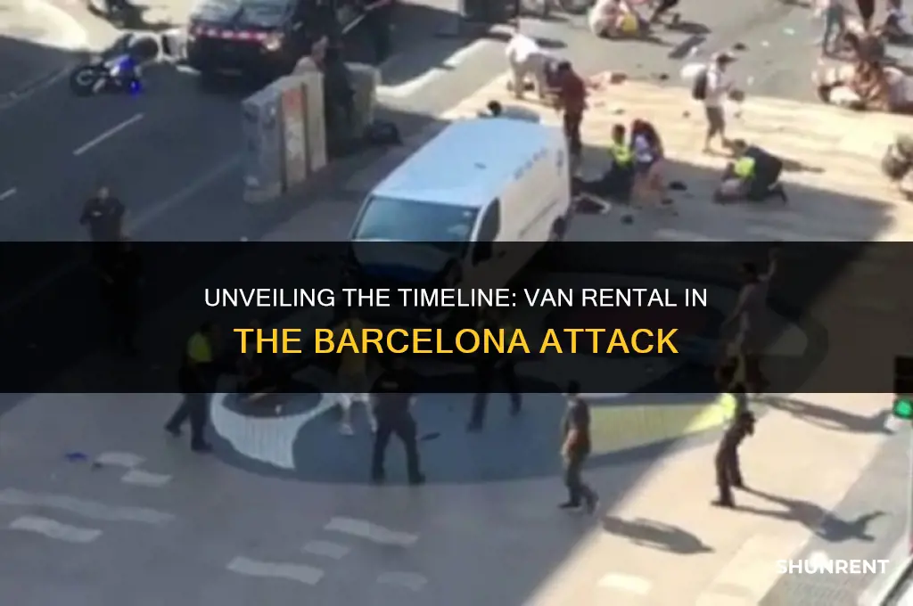 when was van rented in barcelona attack