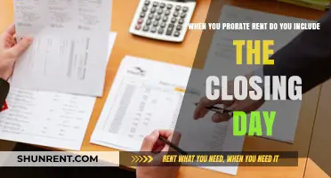 Prorating Rent: Should Closing Day Be Included in Calculations?