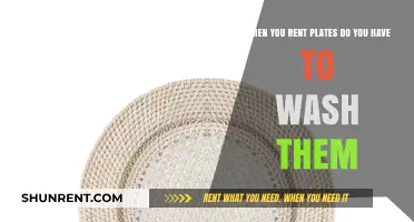 Renting Plates: To Wash or Not to Wash Before Returning?
