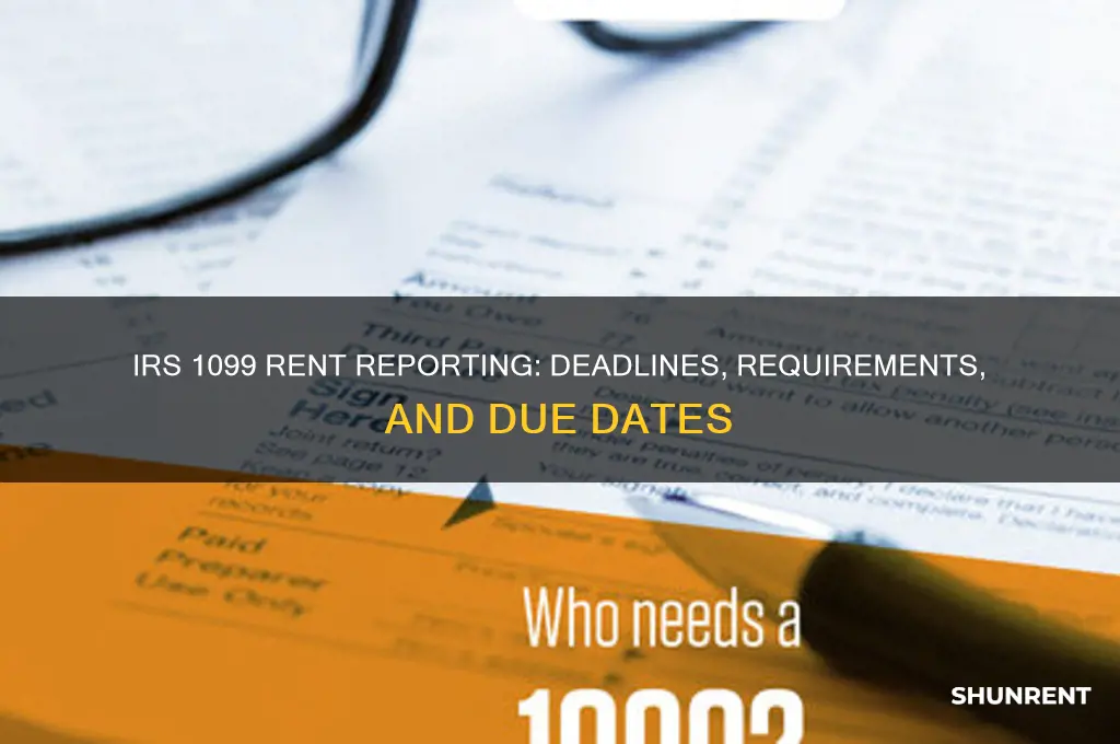 where are 1099 for rent due to irs