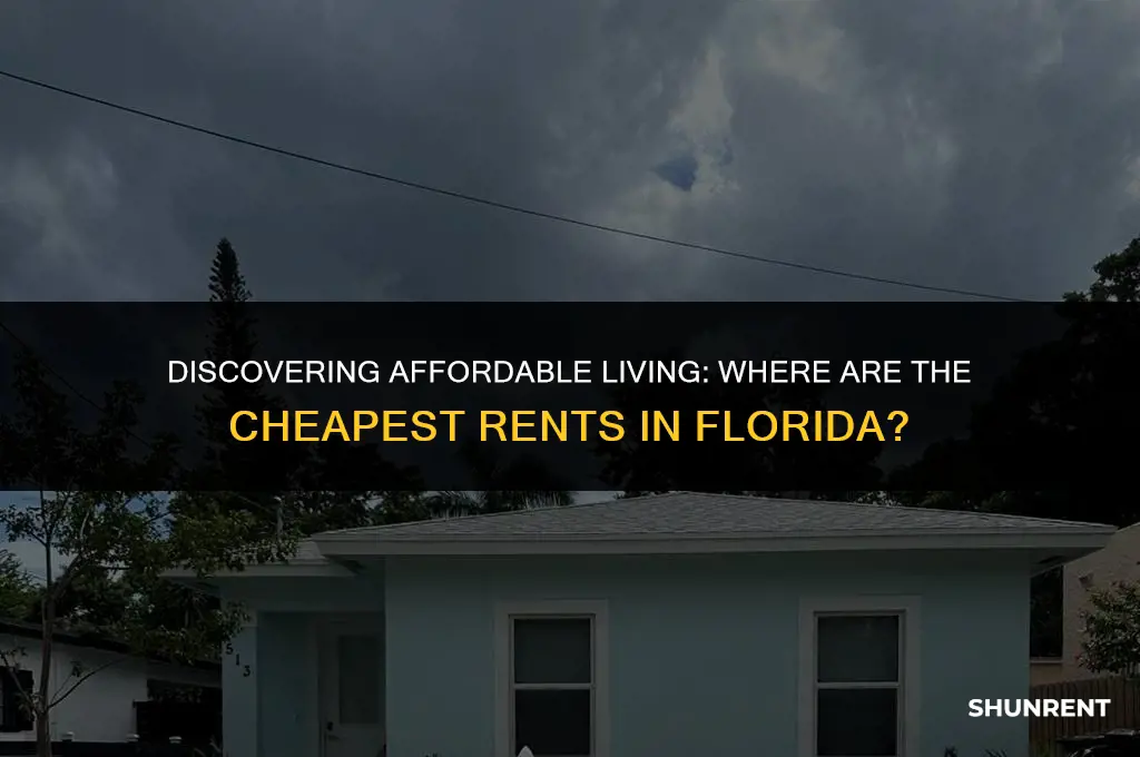 where are the cheapest rents in florida