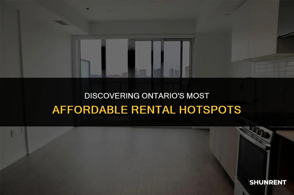 where are the cheapest rents in ontario