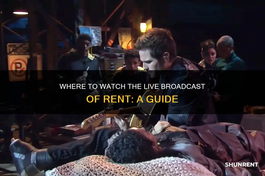 where are they doing the live broadcast of rent