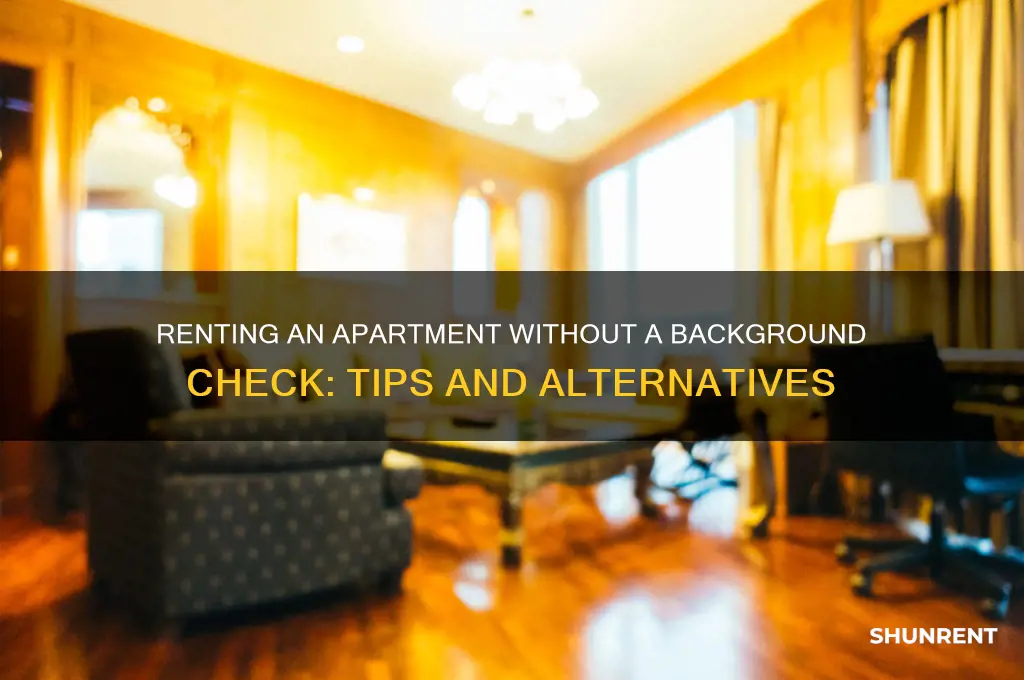 where cab i rent ab apt wothout a backrounf check