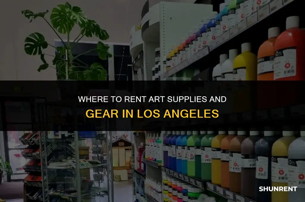 where do artists rent gear los angeles