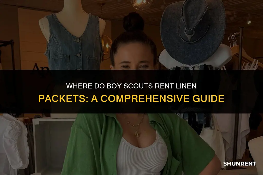 where do boy scouts rent linen packets