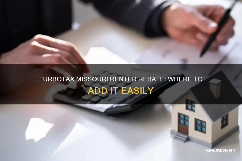 where do i add missouri renter rebate turbo tax