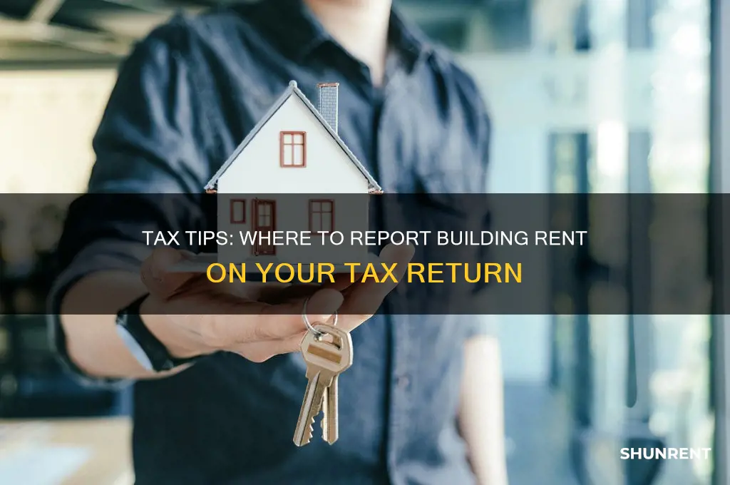 where do i enter building rent on taxes
