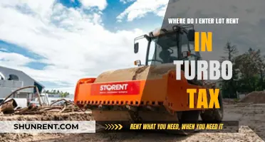 TurboTax Lot Rent Entry: Where to Input Mobile Home Park Fees