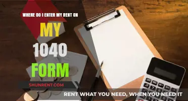 Navigating Your 1040 Form: Where to Report Rent Payments