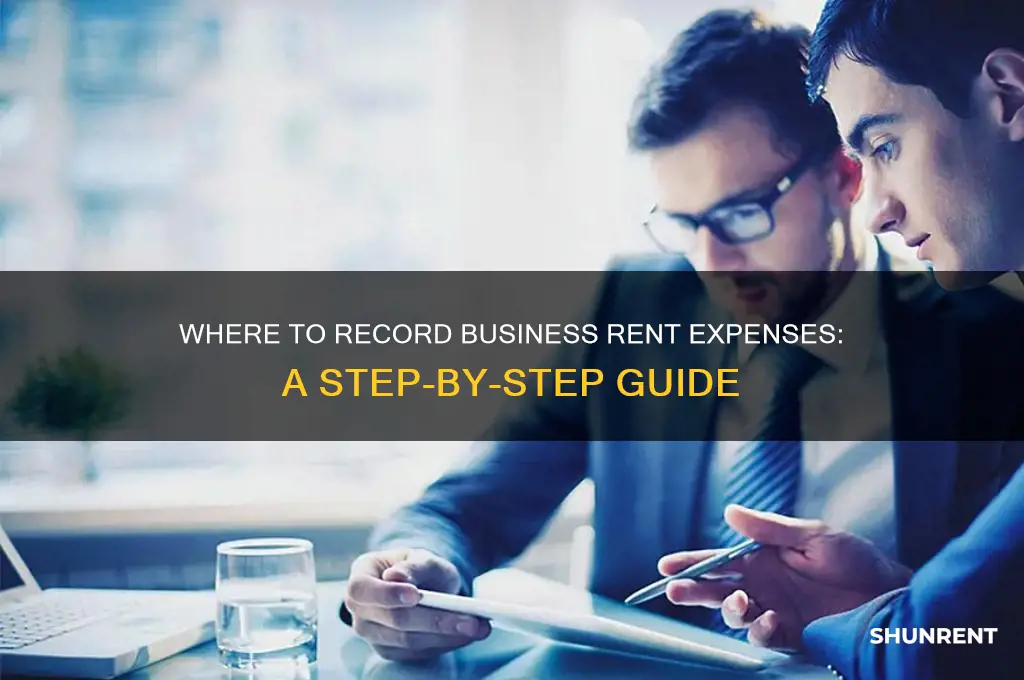 where do i enter rent for business expense