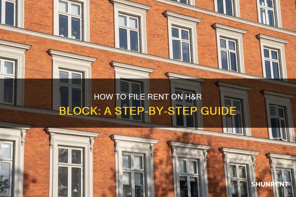 where do i file rent on h&r block