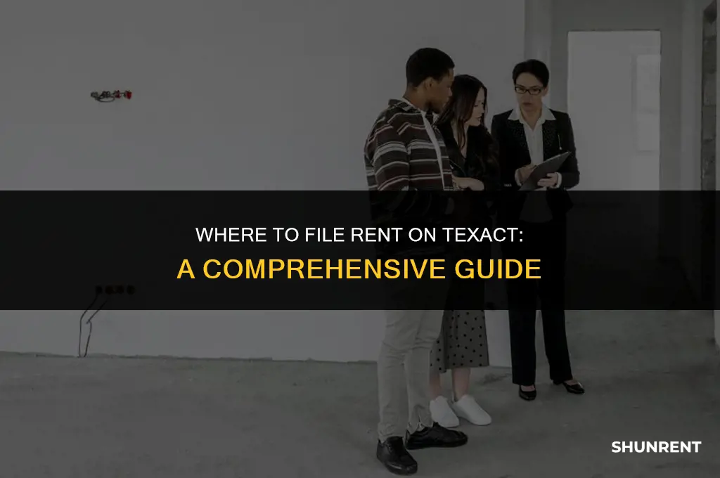 where do i file rent on texact