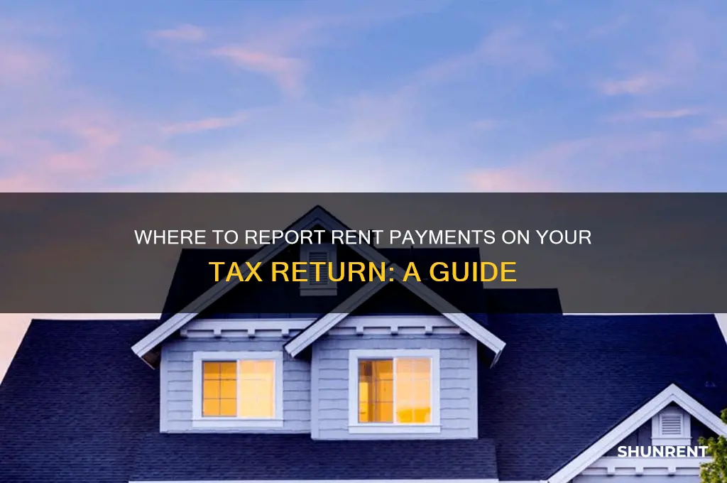 where do i file rent paid on tax return
