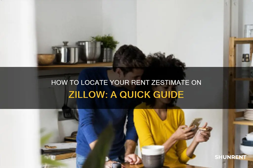 where do i find the rent zestimate in zillow