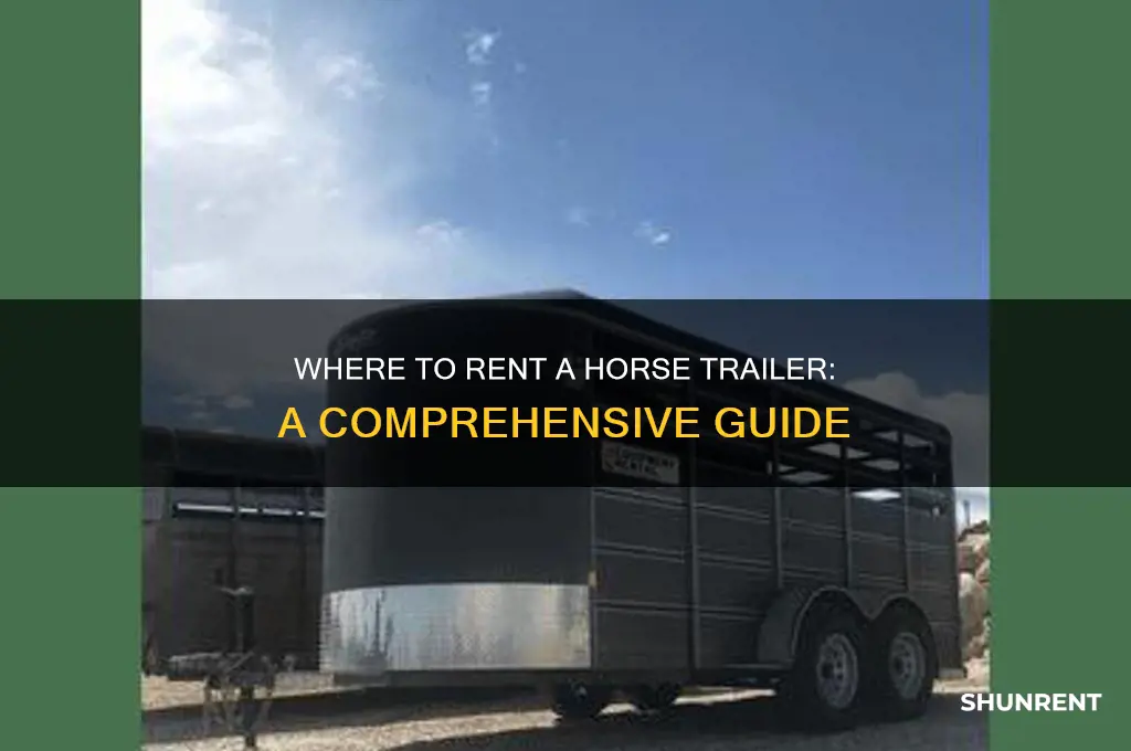 where do i go to rent a horse trailer