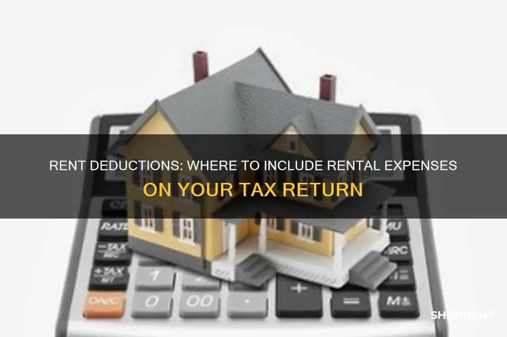 where do i include my rent in my taxes