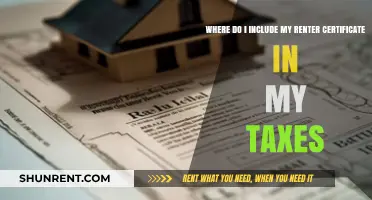 How to Include Your Renter Certificate in Your Tax Filing
