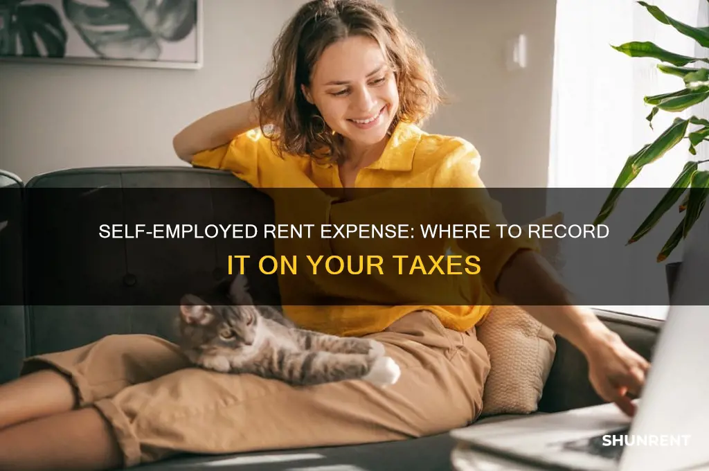 where do i put rent expense for self emloyed